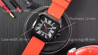 How To Build a Cartier Santos Watch - Red & Black Seiko Mod