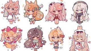 【procreate】用4分钟摸8个小小扣扣人