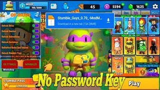 Stumble Guys 0.70 Mod Menu - Colour Skins Level Gems - Stumble Guys 0.70 Mod Apk Gameplay