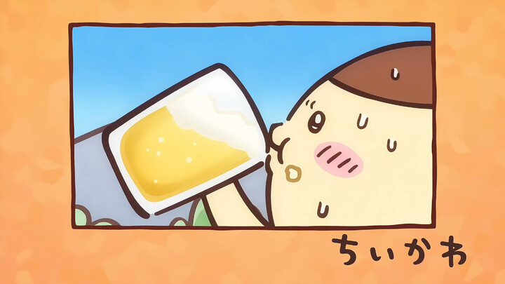 【Audio asli】Chiikawa subtitle Indonesia Episode 369 “Menghargai diri dengan bir/film”