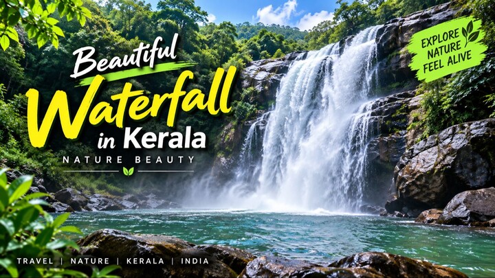 Beautiful Waterfall in India, Kerala | Nature Beauty