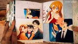[Looking through] Detective Conan theme Junkjournal hand book book flipping through the video Sun Ro