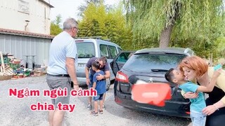 Cả gia đình chia tay/Charles chăm cháu nguyên buổi chiều/cuộc sống pháp/gia đình việt Pháp