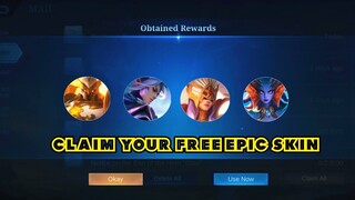 CLAIM YOUR FREE EPIC SKIN AND PHARSA MSC SKIN NOW | HOW TO GET PHARSA MSC SKIN | MOBILE LEGENDS