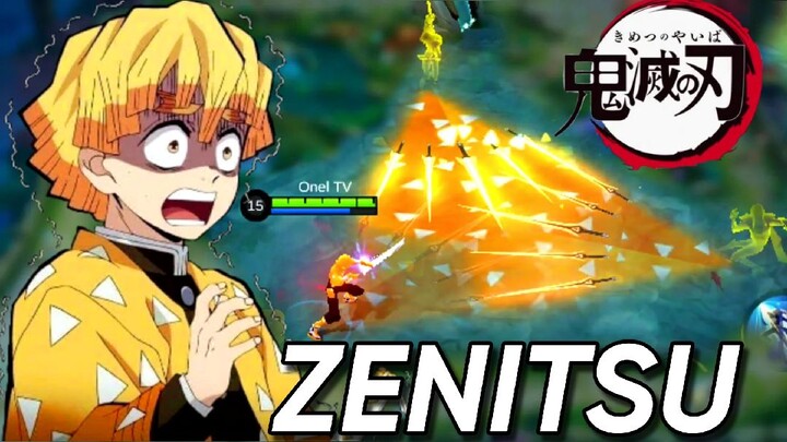 ZENITSU in Mobile Legends is so SICK!! 😳😳 [ DEMON SLAYER x MLBB SKIN COLLABORATION ]