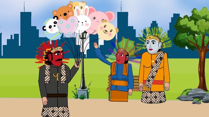 Ondel Ondel Jualan Balon - Drama Kartun Ondel Ondel