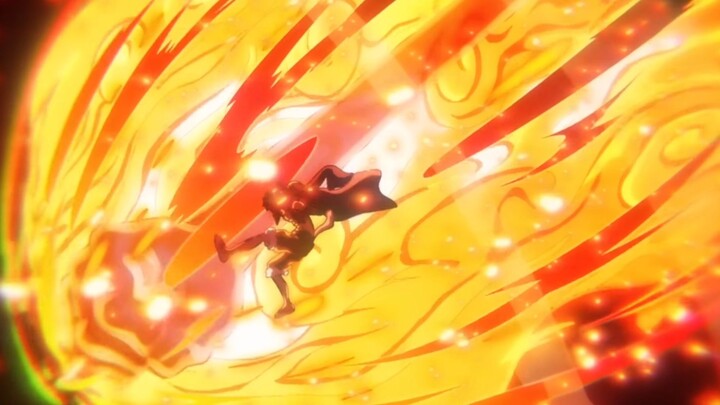momen badas Luffy menggunakan red rock di Wano😎