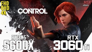 Control on Ryzen 5 5600x + RTX 3060Ti 1080p, 1440p, 2160p benchmarks!