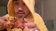 ASMR AIRFRYER CRUNCHY CHICKEN & NOODLES - EATING SOUNDS