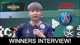 WINNERS INTERVIEW!PSG.LGD VS TEAM SPIRIT - NOTHINGTOSAY - RIYADH MASTERS 2022 by Gamers8 DOTA 2