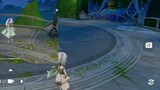 Xiaocao Shen Kai E turns around in the air, from the teammate's perspective...