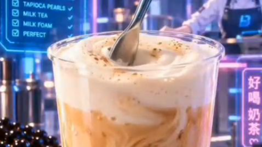 赛博朋克奶茶！Cyberpunk Bubble Tea from 2077 🧋⚡