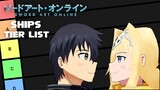 Sword Art Online Ships Tier List