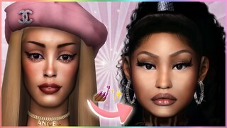 TRANSFORMING Doja Cat Into Nicki Minaj!💅🏾✨ (with Nicki cc skin) ¦ THE SIMS 4 CAS