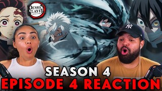 MUICHIRO TAKES ON THE WIND AND SERPENT HASHIRA! | Demon Slayer Season 4 Episode 4 Reaction