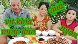 VỊT KHÌA NƯỚC DỪA SIÊU NGON/món ngon mỗi ngày/Thái mập vlogs