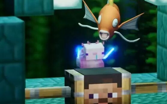 Let's go meme in MINECRAFT