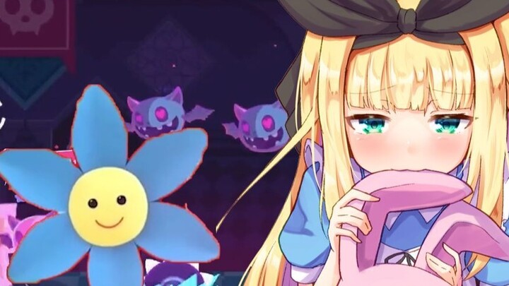【Muse Dash】Loli kecil yang lucu sedang bermain dengan bunga biru kecil dan sangat ketakutan 【Hal-hal