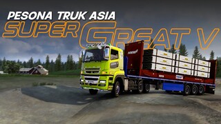 Modifikasi + Test Drive Mitsubishi FUSO Super Great V 520 HP | Euro Truck Simulator 2 1.45