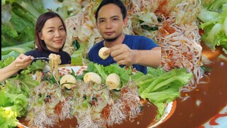 ข้าวปุ้นนำปลาร้า น้ำกะปินัว เรณูนคร กับผุบ่าวเรณูผู้ไท สวดถาด11/4/65