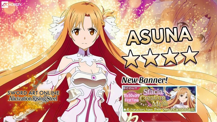 Waktunya Gacha Asuna "Stacia Creation Myth" - Sword Art Online: Alicization Rising Steel #SAOARS
