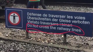 Stop trespassing Railway Lines!!!!