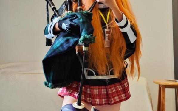 Life is not easy, bagpipes are a performer