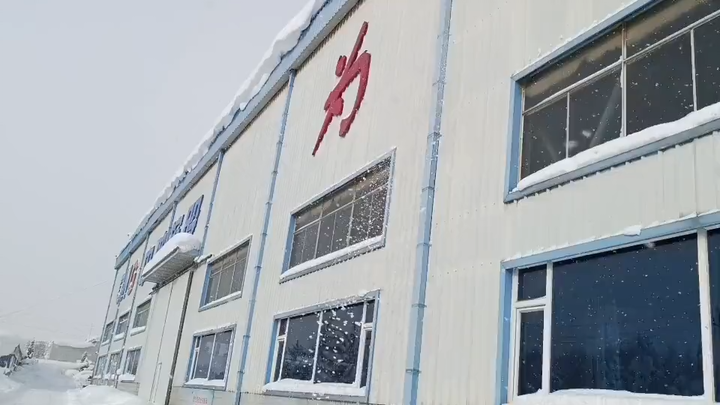 Just take a picture of snow, the house collapsed