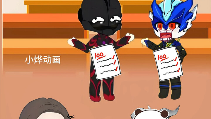Xiao Xiaosai scored 100 points, how come it became 10 points#二元动漫