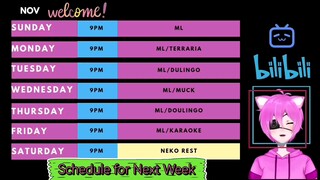 KyuNeko Next Week Schedule