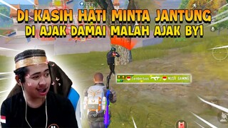 NABRAK TEMAN SENDIRI DI EVENT? DI KASIH HATI MINTA JANTUNG DI AJAK DAMAI MALAH AJAK BY1 |PUBG Mobile