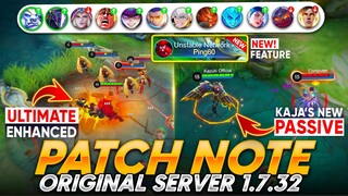 MINOTAUR BUFF | GUSION NERF | KAJA'S NEW PASSIVE | NEW FEATURES | RELEASE DATES | PATCH 1.7.32