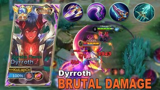 Dyrroth Brutal Damage Build "insta kill" Best Build 2024 | Mobile Legends!