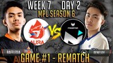 AURA PH VS NXP SOLID [GAME 1 - REMATCH] | MPL PH S6 WEEK 7 DAY 2
