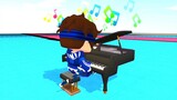playing piano in mini world