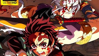 【4K/60帧】“剪掉多余对话”音柱炭治郎VS妓夫太郎！善逸伊之助合力斩杀堕姬！百年百首次斩杀上弦，胜利的齿轮开始转动！！
