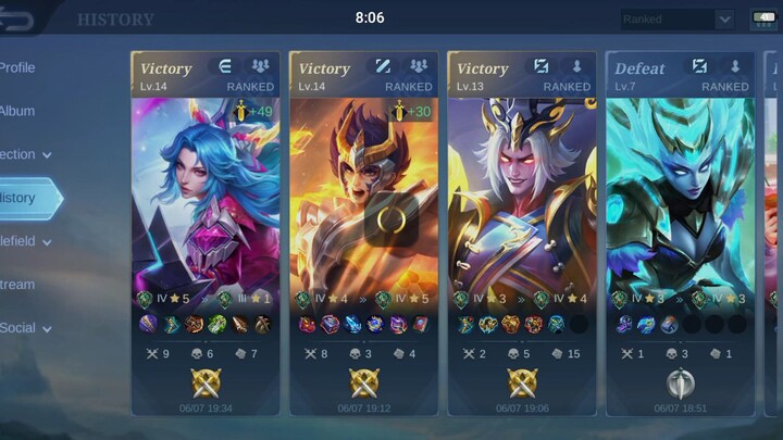 wins streak 💪🏻 mobile legends