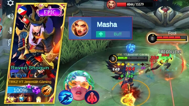 HOW TO EASILY COUNTER HYPER MASHA USING FREYA ( COUNTER BUILD ) FREYA BEST BUILD 2022 | MUST TRY!!!