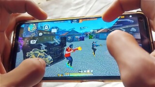 Realme narzo 20 pro free fire gameplay test 4 finger claw handcam m1887 onetap headshot 90HZ display