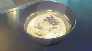 cooking and eating noodles (anime)