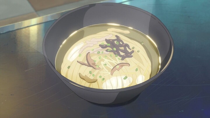 cooking and eating noodles (anime)