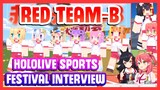 Hololive Sports Festival Interview on Red-B Team【Minecraft】 Luna, Kanata, Coco, Towa, Polka&Haachama