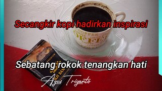 Kopi hitam dan sebatang rokok