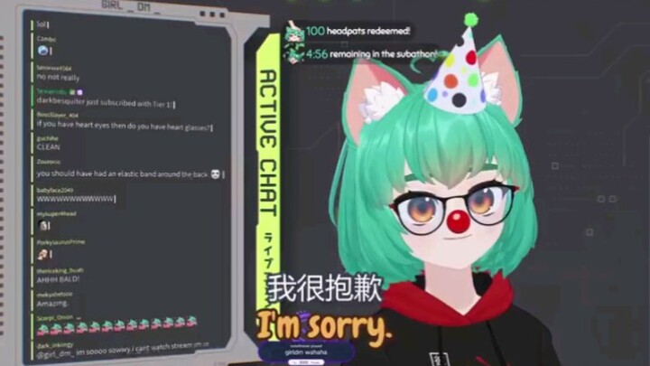 【熟肉】主播你耳朵长在头顶，是怎么戴上眼镜的？【Vtuber/GirlDM】