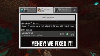 How To Fix Can't Connect With Friends in Minecraft PE using Wifi Hotspot!(BUG FIXED) 1.17/1.14.6