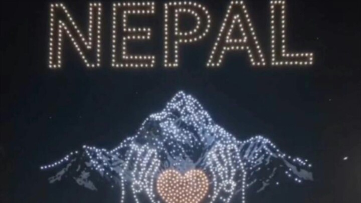 London’s Sky Turns Into a Tribute to Nepal ❤️🇳🇵