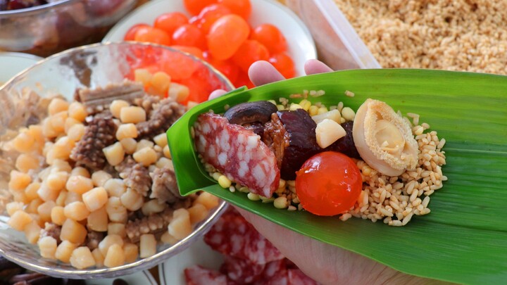 【วิธีทำบ๊ะจ่างไส้เนื้อ】ไส้แน่นจัด เค็มหอมนุ่มหนึบ ของโปรดชาวใต้เลย!