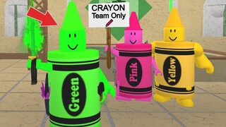 I Found a CRAYON Team Only, So I Went UNDERCOVER..(Murder Mystery 2)