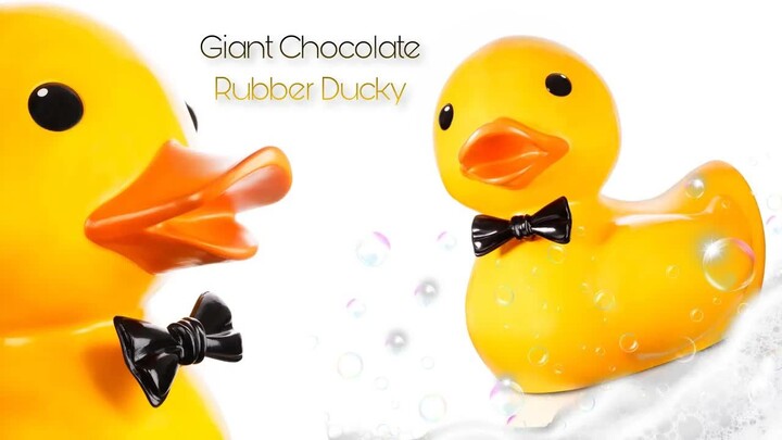 【Bậc thầy bánh ngọt kiểu Pháp Amaury Guichon】 Vịt cao su khổng lồ bằng sô-cô-la
