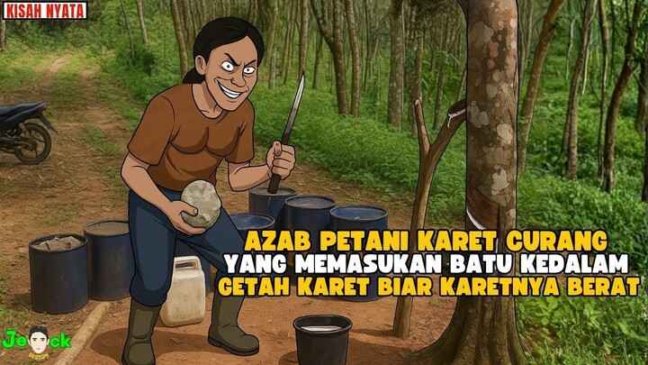 AZAB PETANI KARET CULAS YANG MASUKAN BATU KEDALAM GETAH BIAR BERAT TIMBANGAN